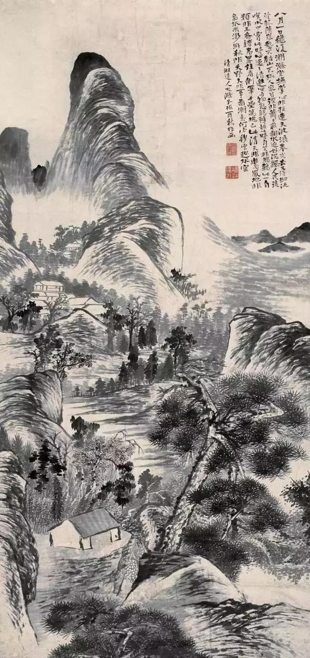 石涛传世水墨山水画集锦（高清大图）