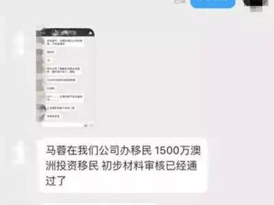 听说马蓉花1500万移民澳洲了，我呸！