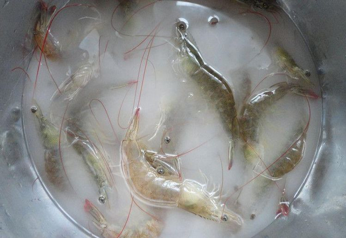 把虾到进热盐里，10分钟后就能挖出来吃了，你吃过没