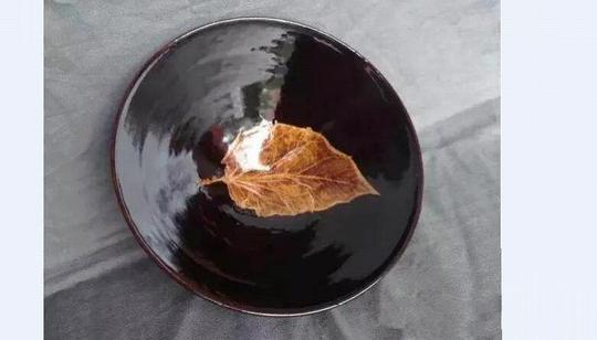 高品質 中国文物 駆けっ 宋代吉州窯木葉茶盞 収集家の放出品 古瓷 宋