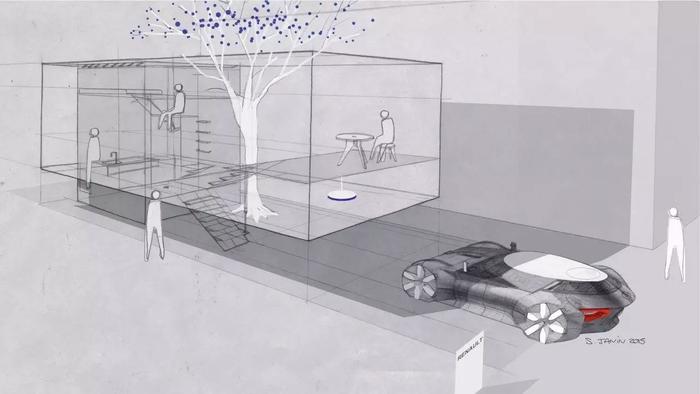 雷诺电动概念车Symbioz Concept设计过程图集