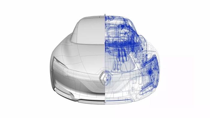 雷诺电动概念车Symbioz Concept设计过程图集