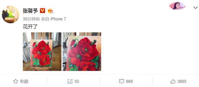 安静几天的张馨予突然更新微博 网友：李晨配不上你