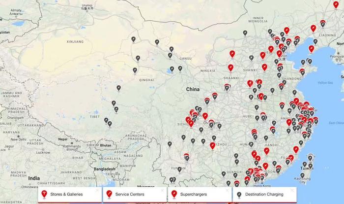 特斯拉全球最大超级充电站落户上海，京津冀地区还需努力