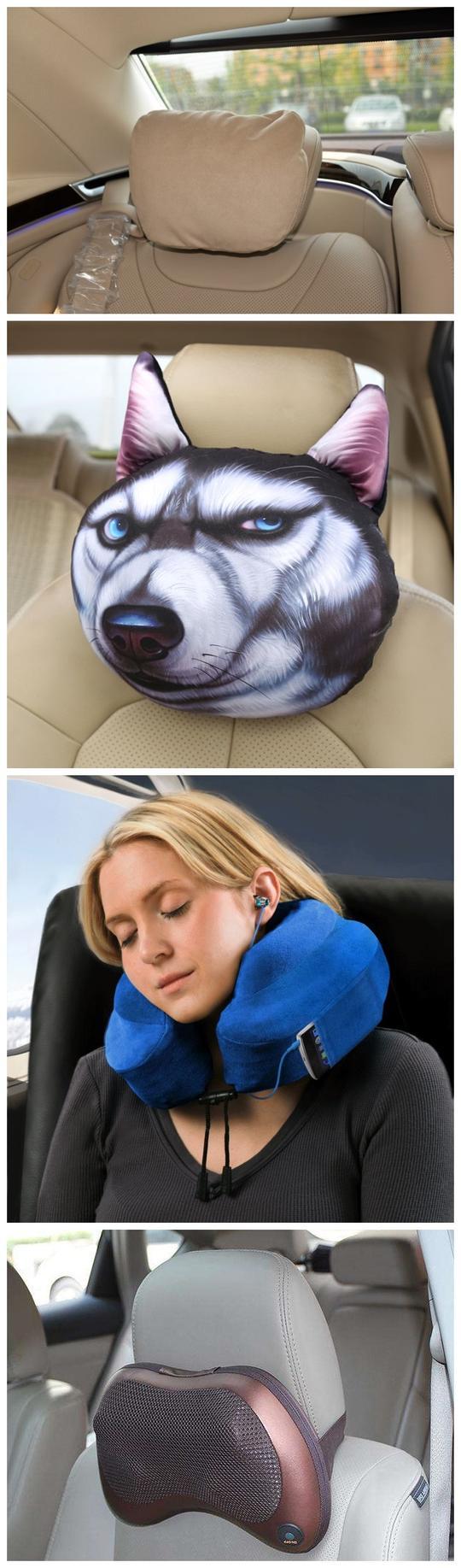 用车：这四种座椅头枕哪个靠着才是最舒服的？别买错了！