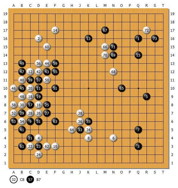 迎战井山裕太时，一手听天由命的棋