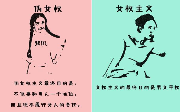 这三张图告诉你，伪女权和女权主义的区别在哪里？