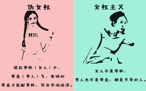 这三张图告诉你，伪女权和女权主义的区别在哪里？