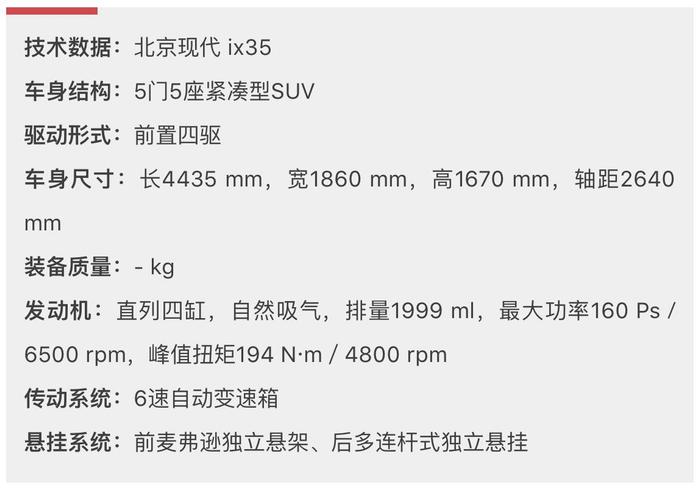 试新一代现代ix35的：国际品牌的成熟度，自主品牌的性价比