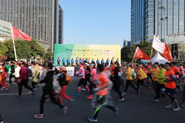 跑一场蠡湖半马，携西施花前月下