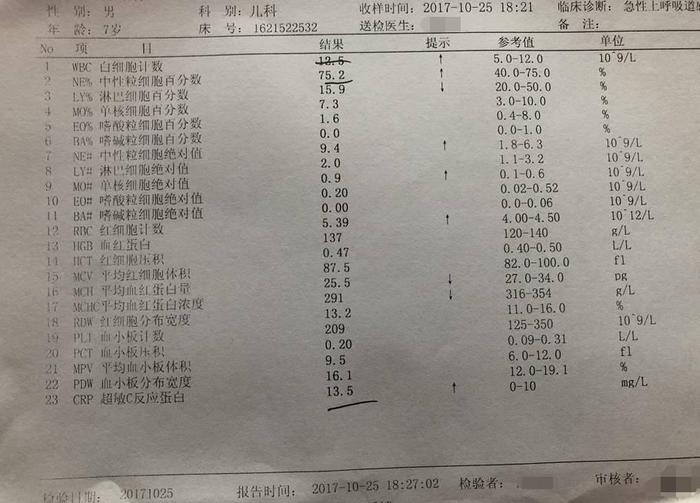 医生教你：简单看懂宝宝的血常规化验报告单