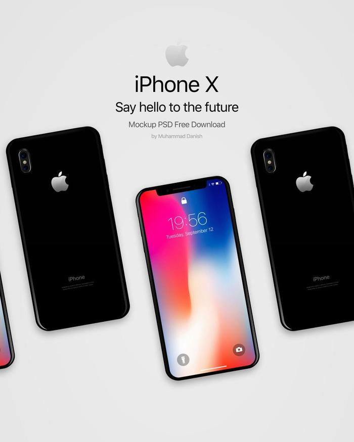 UI设计大集合最新版iPhone X 界面设计展示模板下载!