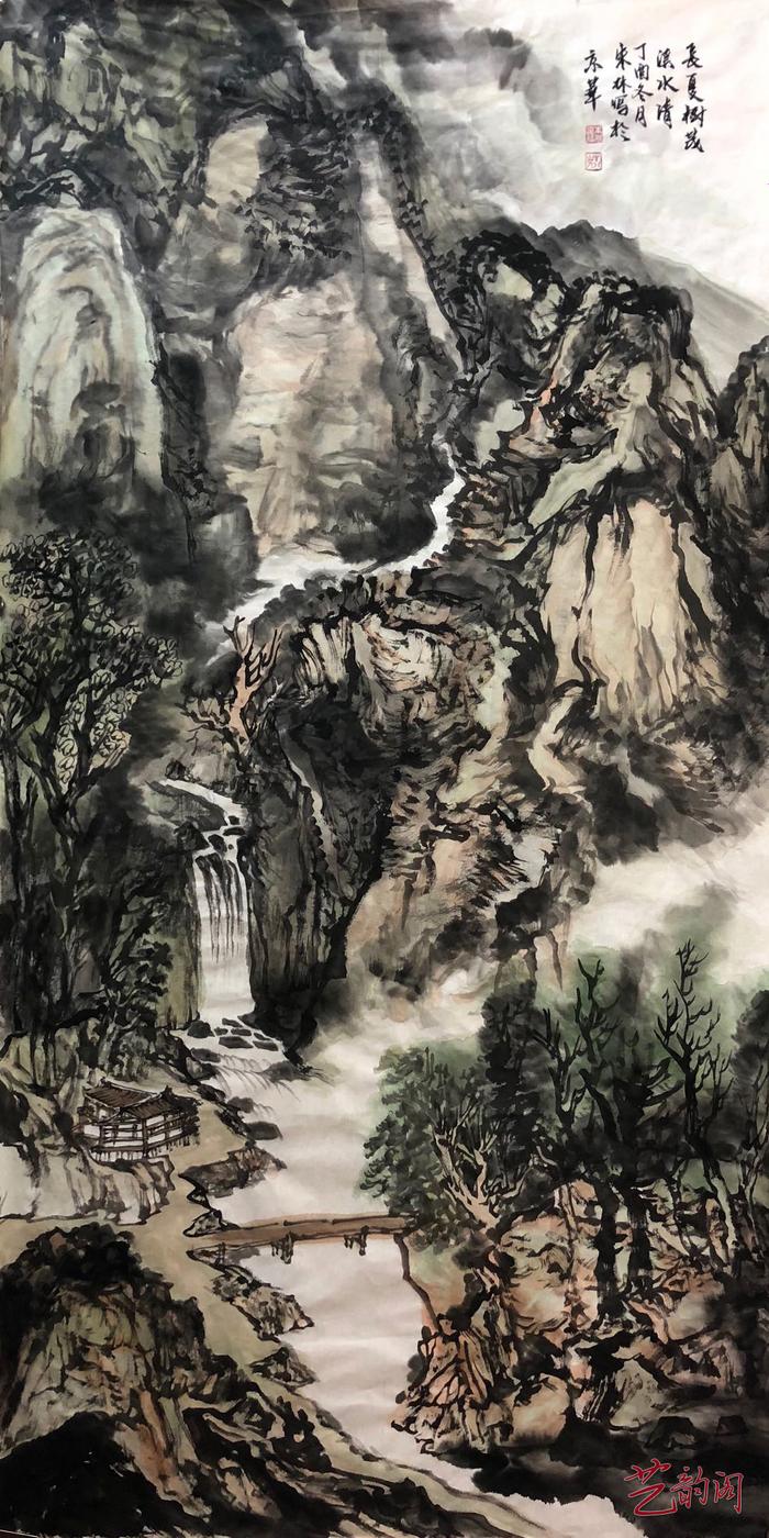 当代中国著名山水画家朱林精品山水选