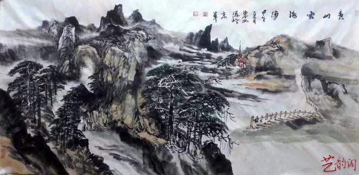 当代中国著名山水画家朱林精品山水选