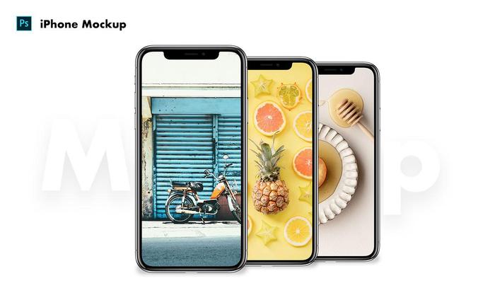 UI设计大集合最新版iPhone X 界面设计展示模板下载!