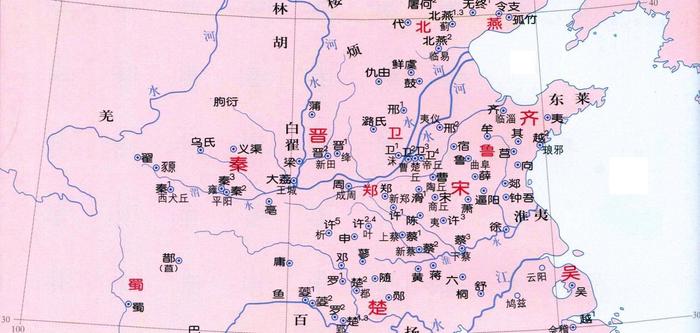 春秋战国时期各个诸侯国都城以及主要城市排名！