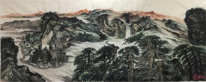 当代中国著名山水画家朱林精品山水选