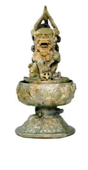 北宋晚期汝窑狻猊熏炉，文庙窑珍品鉴赏