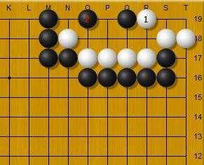 围棋死活：找到白棋型的要害痛击之