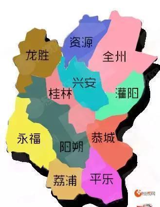 太有才了！一张图带你看懂大桂林11县6城区！