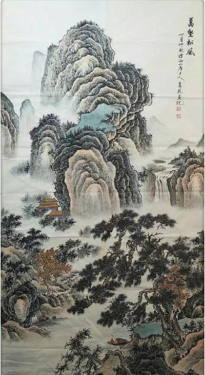 远上寒山石径斜 白云深处有人家---著名画家高乾山水作品欣赏