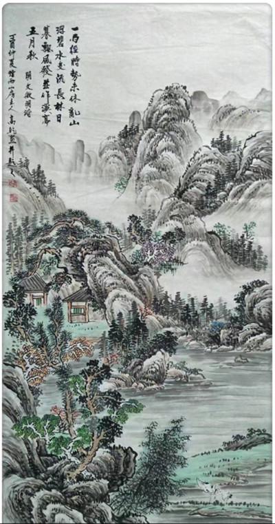 远上寒山石径斜 白云深处有人家---著名画家高乾山水作品欣赏