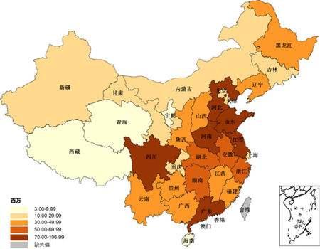 2018全国城区人口超100万城市排名，京沪渝广深五城超1000万