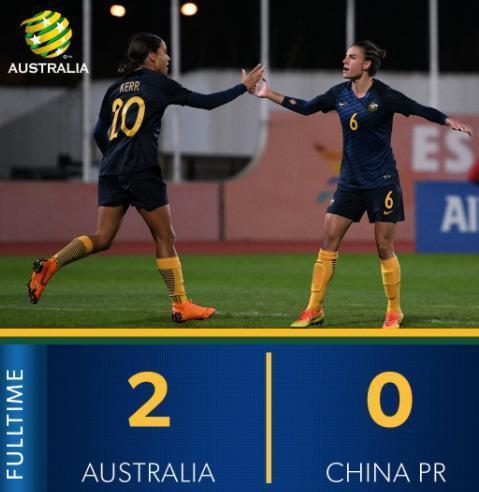 阿尔加夫杯: 女足0-2澳大利亚3连败垫底 将和俄罗斯争夺第11