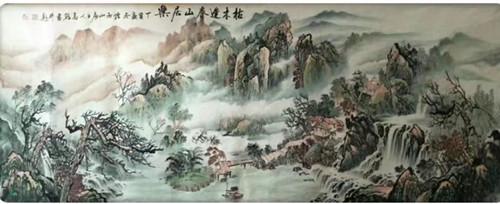 远上寒山石径斜 白云深处有人家---著名画家高乾山水作品欣赏