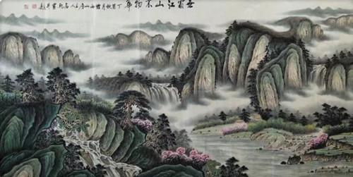 远上寒山石径斜 白云深处有人家---著名画家高乾山水作品欣赏