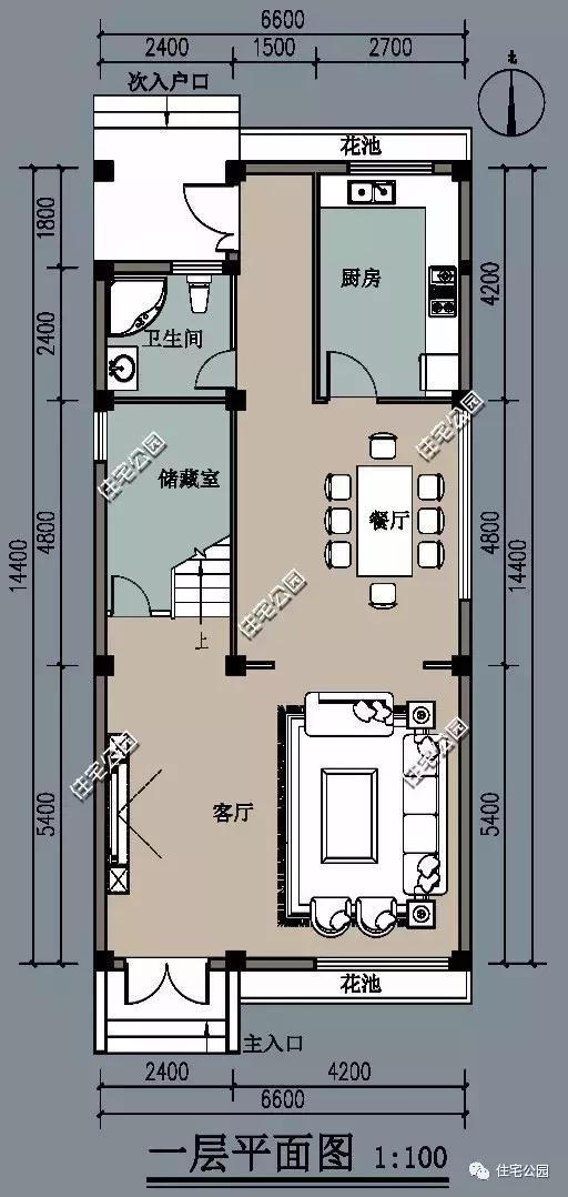 面宽6米自建房，这样设计怎么样？3室2厅最适合农村家庭！