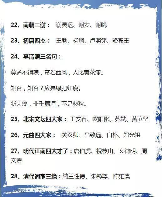 掌握牢固这些知识点,语文满分轻松拿下,没有丝毫压力