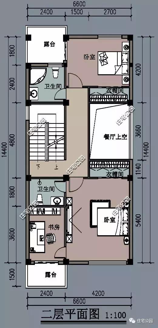 面宽6米自建房，这样设计怎么样？3室2厅最适合农村家庭！