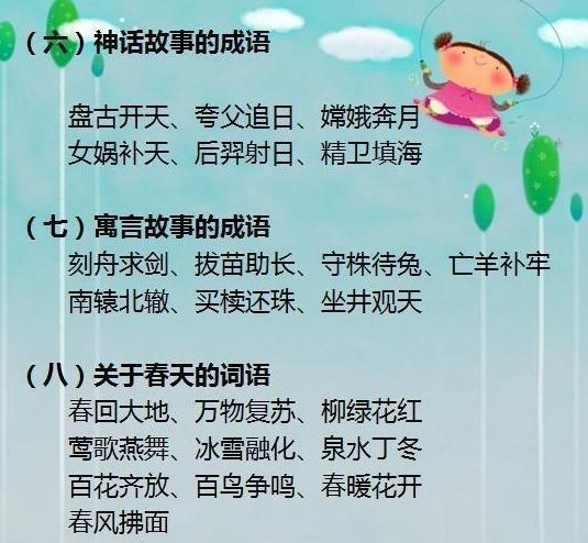 语文老师拍案：孩子上小学后，吃透这份词语资料，语文次次考满分