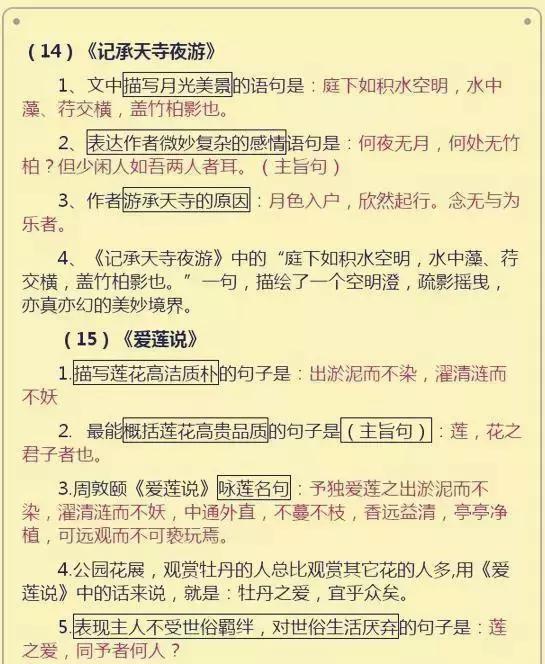 如果孩子正在上初中，这份语文资料请务必珍藏！中考不低于120+！