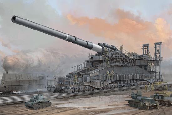 希特勒下令研发的超级重型火炮：800毫米口径列车炮！