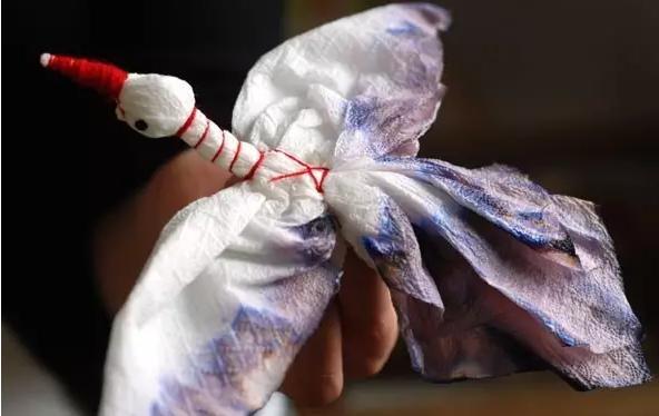 手工制作纸巾小蜂鸟，简单又可爱
