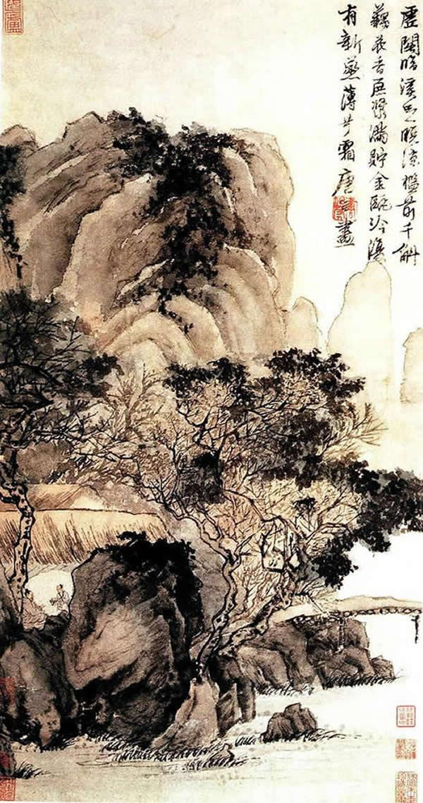 唐寅（唐伯虎）山水画欣赏，共20幅