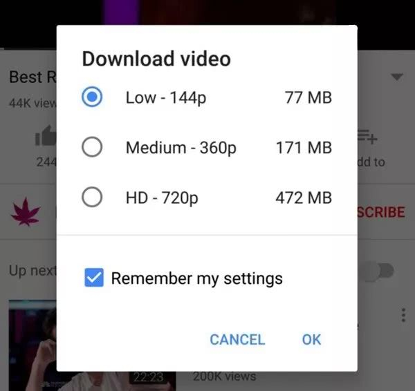 YouTube开放视频离线下载功能
