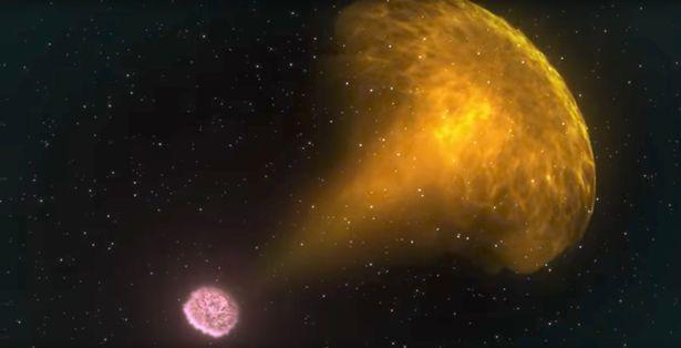 两颗恒星在1.3亿光年外相撞, 产生的黄金重达地球质量的十倍