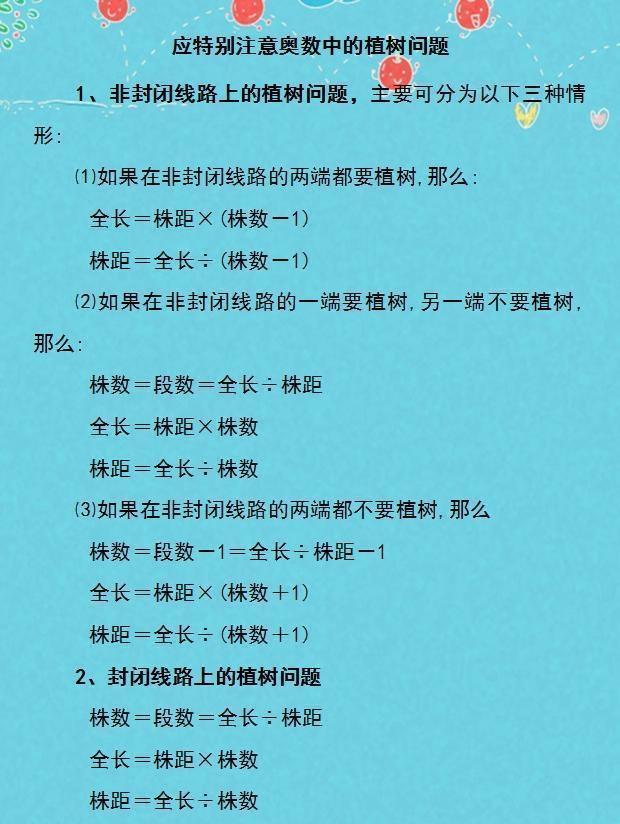 小学1~6年级数学公式! 孩子吃透了, 小学考试不发愁!