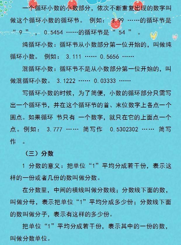 小学1~6年级数学公式! 孩子吃透了, 小学考试不发愁!