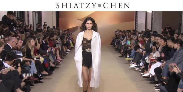 Antoine Arnault and Natalia Vodianova attend the Shiatzy Chen show as