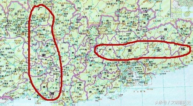 广东省、广西壮族自治区的“广”，指的是哪一个地方？