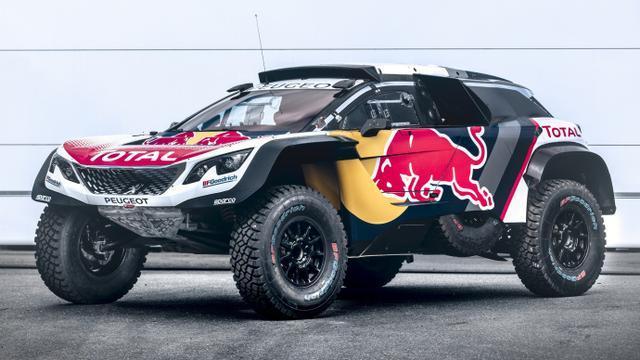 全新标致Peugeot 3008 DKR Maxi赛车，将征战2018达喀尔拉力赛