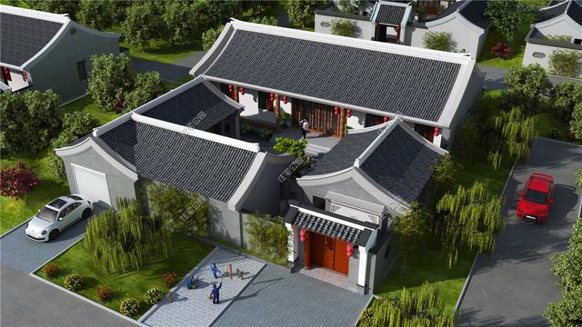 10套中式农村合院户型，农村建房就该这样，含全图