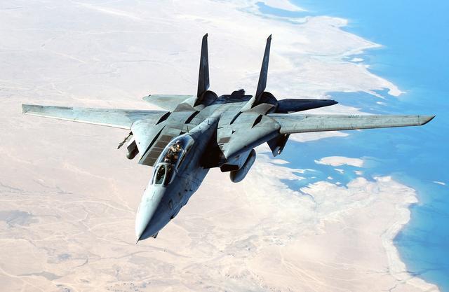 从漂亮的弹射起飞到精彩的空中狗斗，F-14雄猫留下太多的回忆