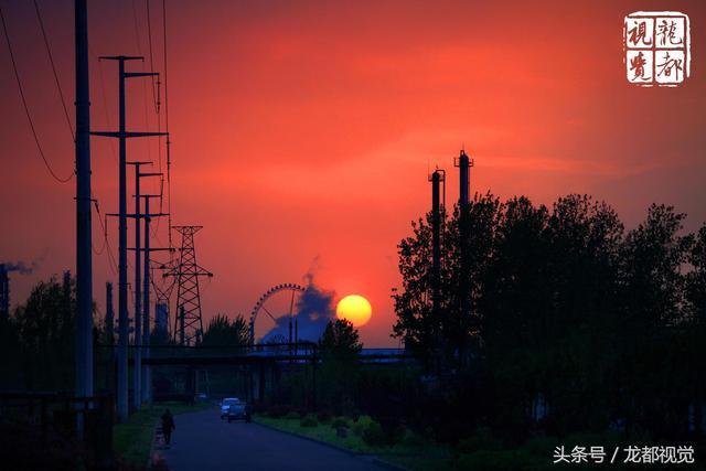 闪电、大雨、落日、夕阳！摄影师拍下狂风大雨中的濮阳，太美了！