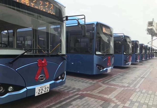 再次挺进日本，比亚迪10台纯电动巴士日本冲绳今日交车