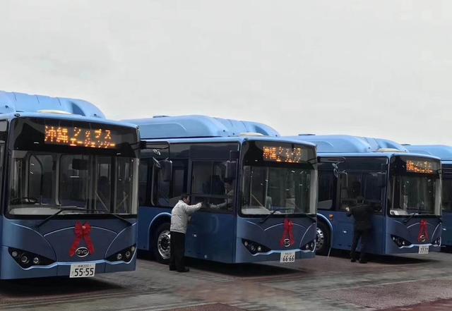 再次挺进日本，比亚迪10台纯电动巴士日本冲绳今日交车